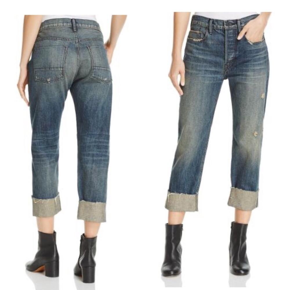 Vince Slouchy Fit Cuffed Jeans